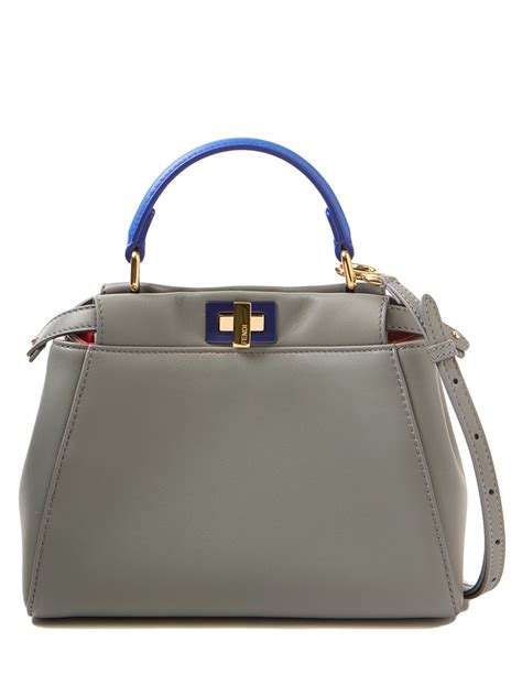 fendi mini peekaboo grey|fendi peekaboo mini shearling.